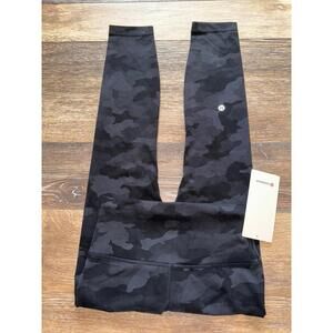 Lululemon Wunder Train High Rise 25” Heritage Camo Black Size 6 NWT